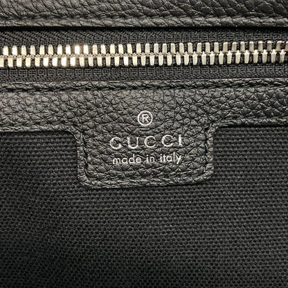 Gucci Shoulder Bag Excellent Condition Sherry 801887 Black Leather