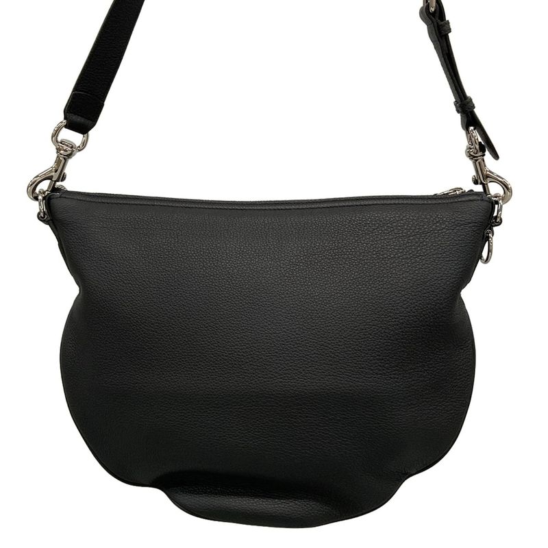 Gucci Shoulder Bag Excellent Condition Sherry 801887 Black Leather