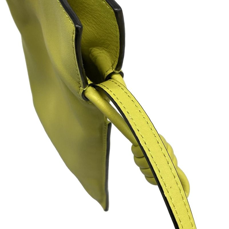 Loewe Shoulder Bag Flamenco Pocket Light Green Phone Pouch Mini Bag Diagonal