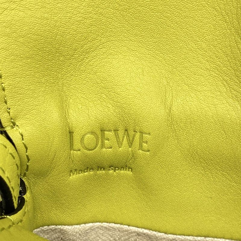 Loewe Shoulder Bag Flamenco Pocket Light Green Phone Pouch Mini Bag Diagonal