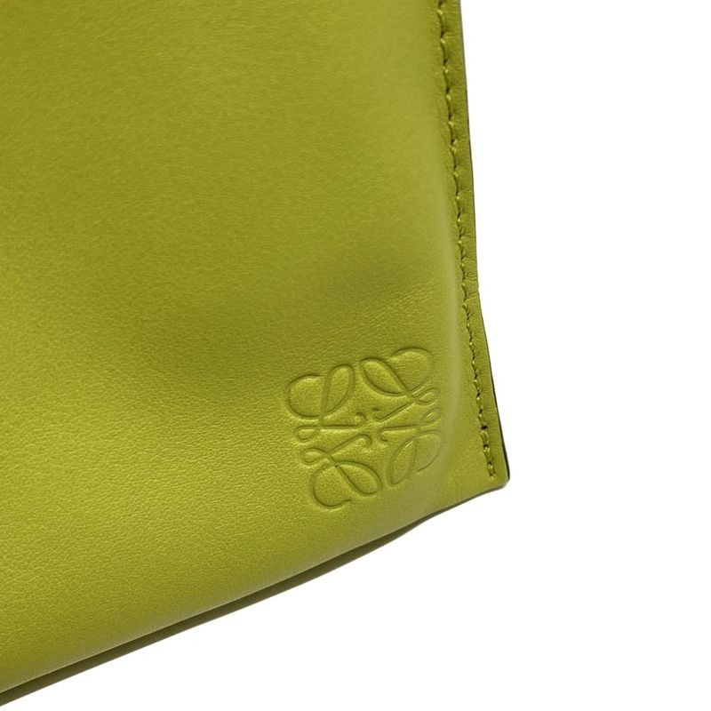 Loewe Shoulder Bag Flamenco Pocket Light Green Phone Pouch Mini Bag Diagonal