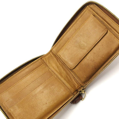 Bottega Veneta Bifold Wallet - Mustard Round Zipper Leather