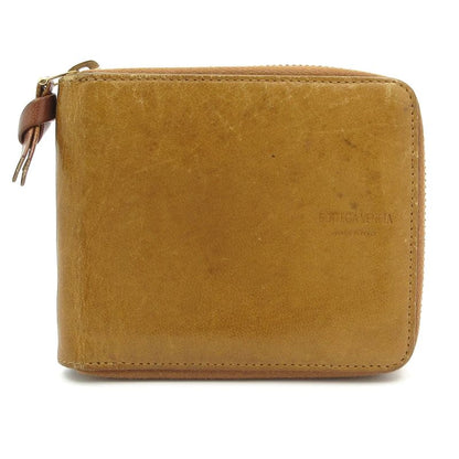 Bottega Veneta Bifold Wallet - Mustard Round Zipper Leather