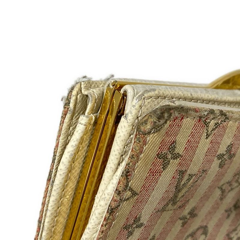 Louis Vuitton Bifold Wallet Monogram Mini Lin Croisette Porte Monebier Viennois