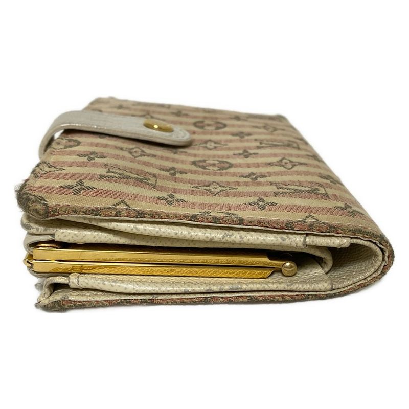 Louis Vuitton Bifold Wallet Monogram Mini Lin Croisette Porte Monebier Viennois