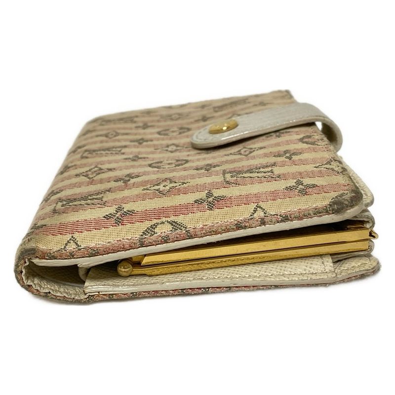 Louis Vuitton Bifold Wallet Monogram Mini Lin Croisette Porte Monebier Viennois