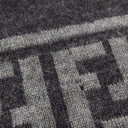 Fendi Shawl - Grey And Dark Grey Zucca Patterned Wool