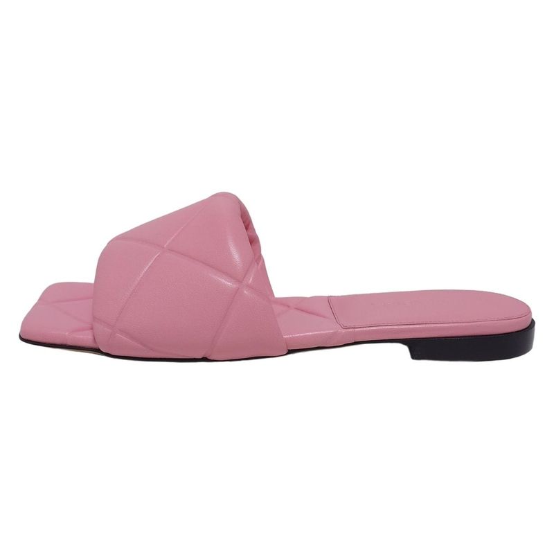 Bottega Veneta Mules 36 1 2 Women's Lido Pink Flat Sandals Leather