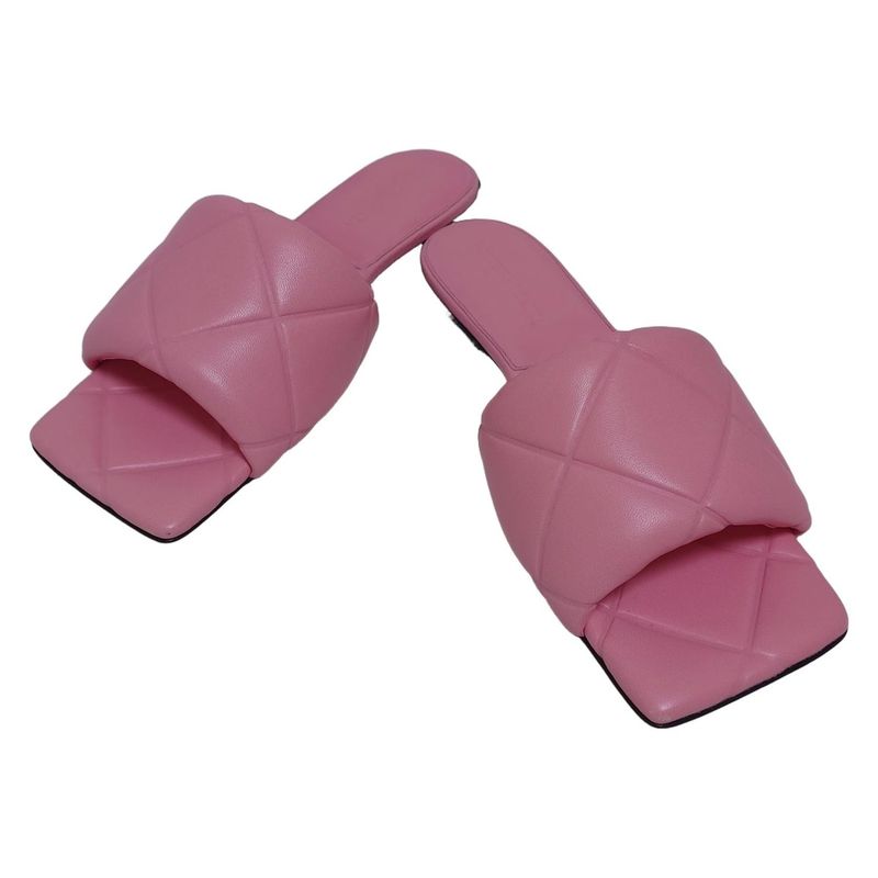 Bottega Veneta Mules 36 1 2 Women's Lido Pink Flat Sandals Leather