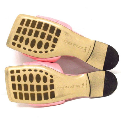 Bottega Veneta Mules 36 1 2 Women's Lido Pink Flat Sandals Leather