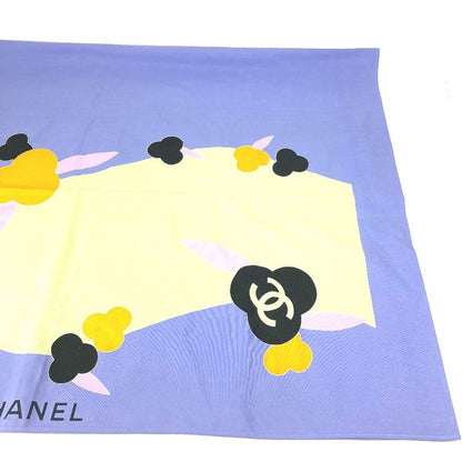 Chanel Towel Interior CC Coco Mark Logo Cotton Purple