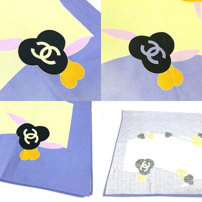 Chanel Towel Interior CC Coco Mark Logo Cotton Purple