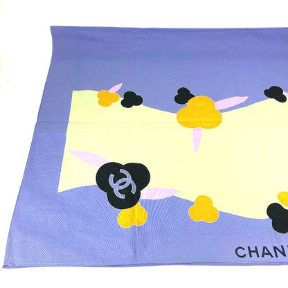 Chanel Towel Interior CC Coco Mark Logo Cotton Purple