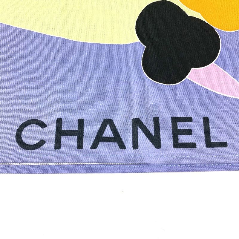 Chanel Towel Interior CC Coco Mark Logo Cotton Purple