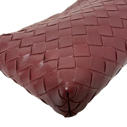 Bottega Veneta Shoulder Bag Intrecciato Bordeaux Leather