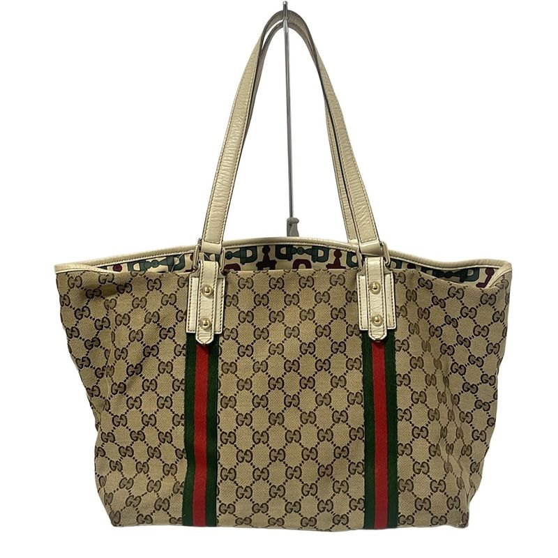 Gucci Tote Bag GG Patternsherry (web) 139260 Light Brown X Dark Brown X Multi