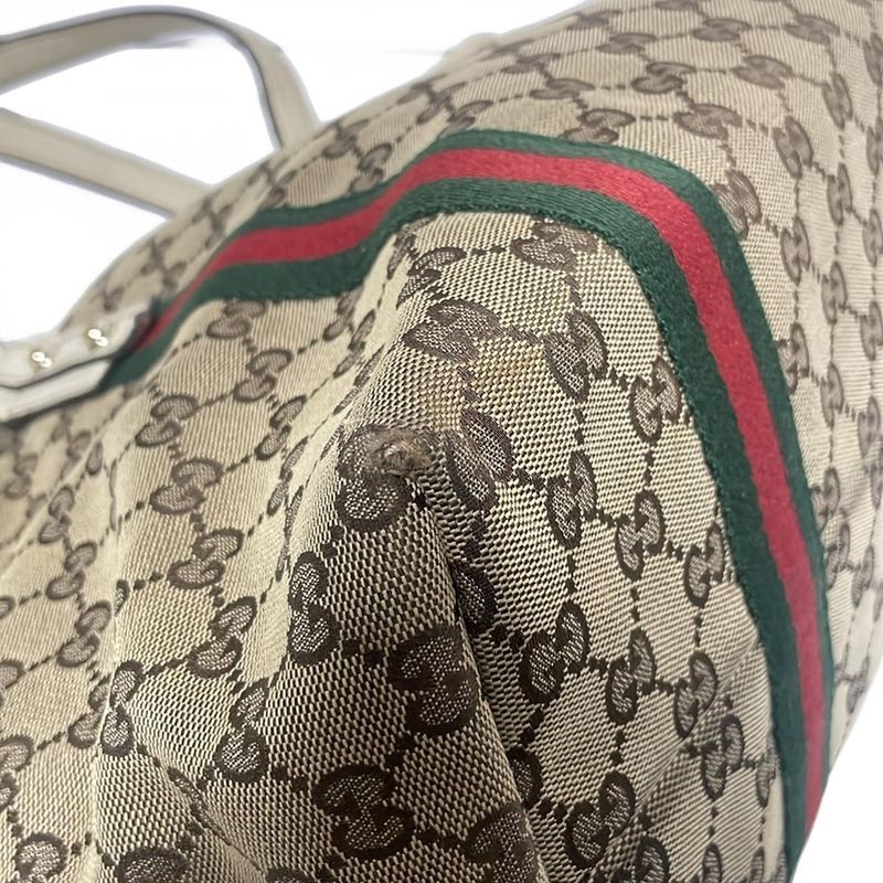 Gucci Tote Bag GG Patternsherry (web) 139260 Light Brown X Dark Brown X Multi
