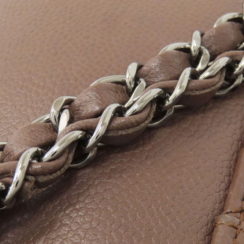 Chanel Chain Shoulder Matelasse Silver Hardware Handbag Lambskin Women