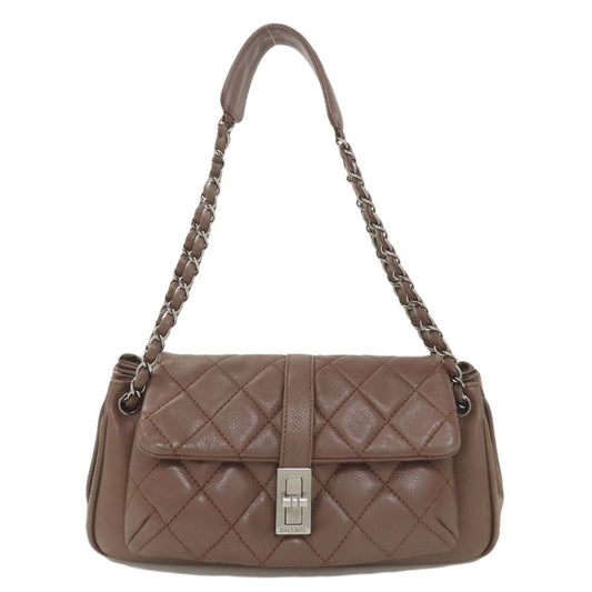 Chanel Chain Shoulder Matelasse Silver Hardware Handbag Lambskin Women