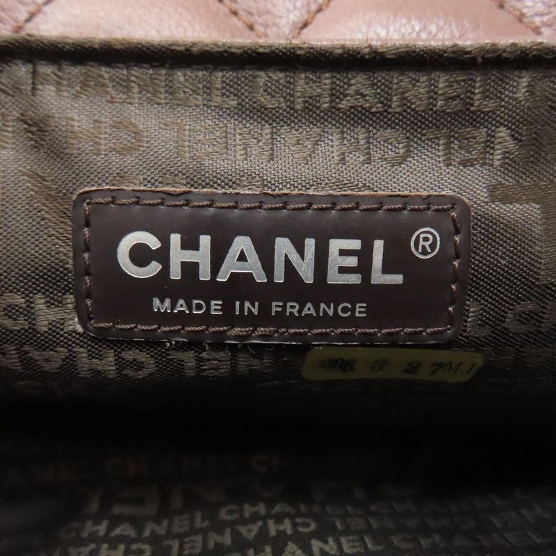 Chanel Chain Shoulder Matelasse Silver Hardware Handbag Lambskin Women