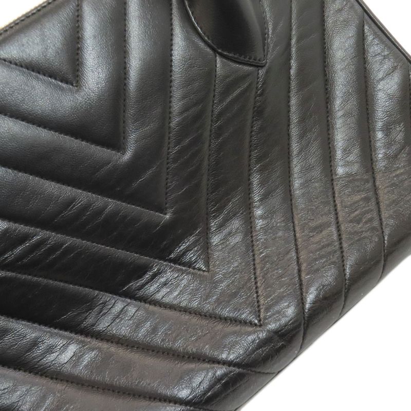 Chanel V-stitched Gold Hardware Handbag Lambskin Ladies