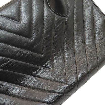 Chanel V-stitched Gold Hardware Handbag Lambskin Ladies