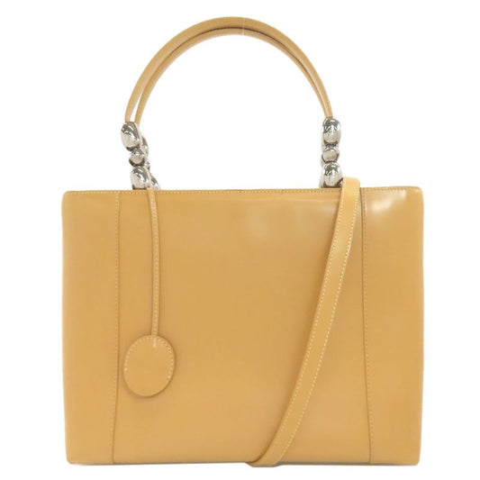 Christian DIOR Maris Pearl 2WAY Handbag Leather Women