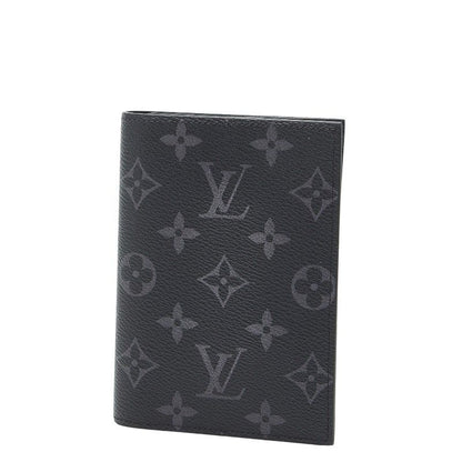 Louis Vuitton Monogram Eclipse Couverture Passport NM Passport Case M64501