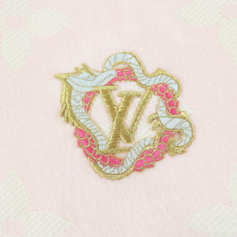 Louis Vuitton 2023 M79522 100% Wool LV Escential Precious Dragon Fringe Scarf