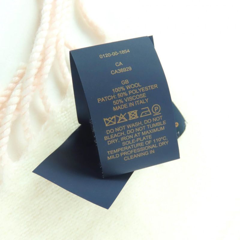 Louis Vuitton 2023 M79522 100% Wool LV Escential Precious Dragon Fringe Scarf