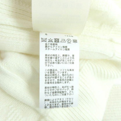 Hermes 24AW 4e2522d3 100% Wool With Belt Serie Button H Motif Short Sleeve Knit