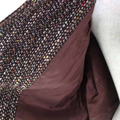Celine Vintage Wool Blend Tweed Jacket With Logo Buttons Outerwear Brownish 44