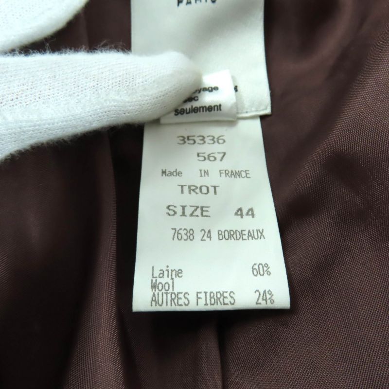 Celine Vintage Wool Blend Tweed Jacket With Logo Buttons Outerwear Brownish 44