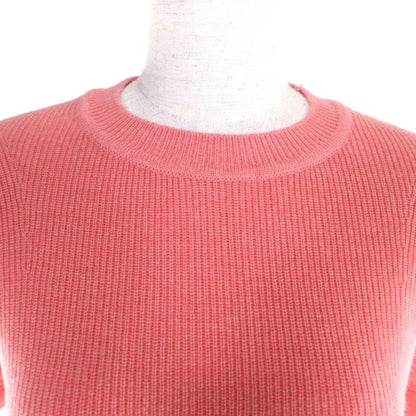 Hermes 24AW 4h2600d1 100% Cashmere Short Sleeve Knit Top With Sellier Circle