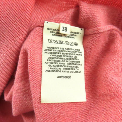 Hermes 24AW 4h2600d1 100% Cashmere Short Sleeve Knit Top With Sellier Circle