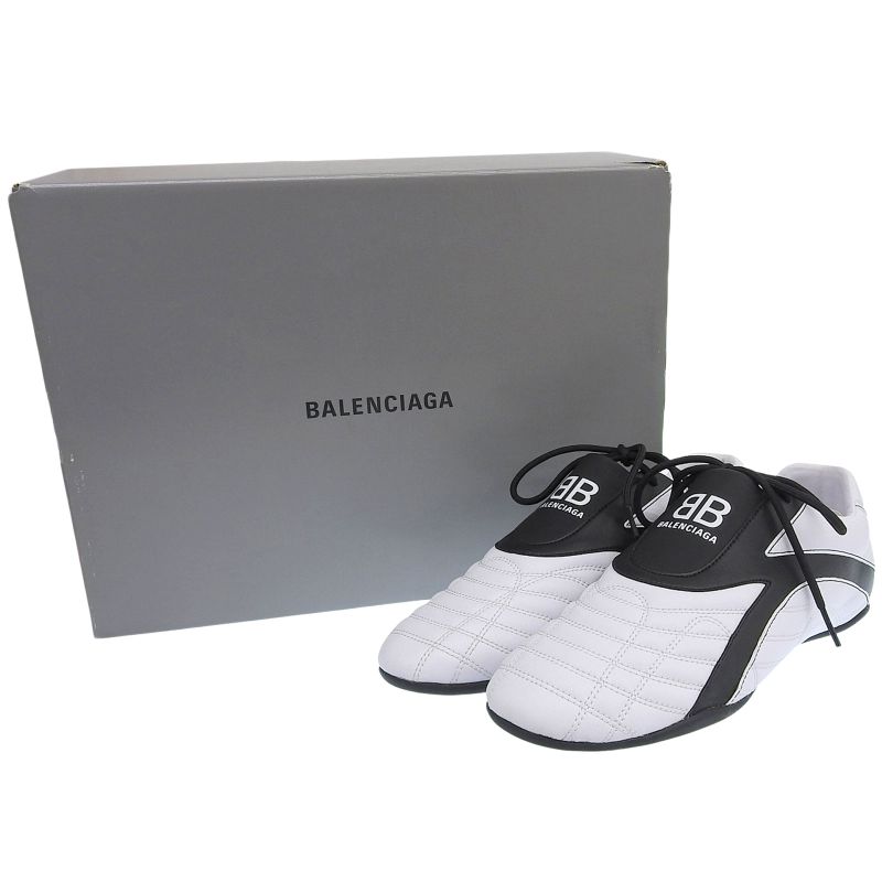 ▲balenciaga 617540 ZEN Sneaker Low Cut Sneakers Shoes White Black 27 With Box