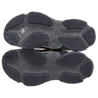 ▲balenciaga 516440 Triple S Mesh Used Leather Sneakers Red Black 41 With Box