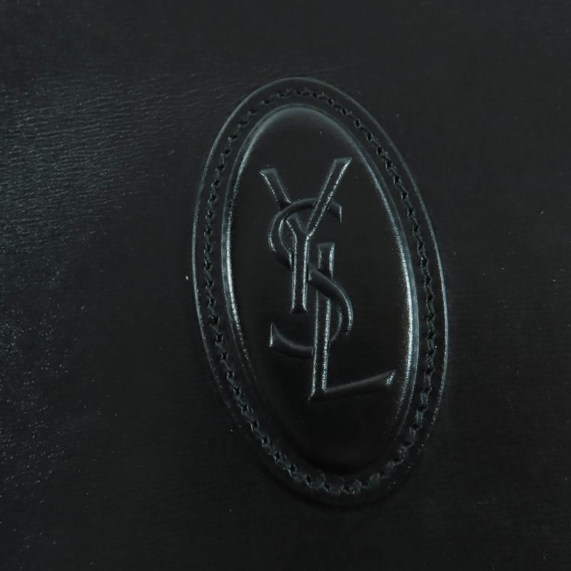 Saint Laurent Paris 582673 YSL Logo Camera Bag Leather Shoulder Bag Black Made