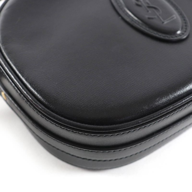 Saint Laurent Paris 582673 YSL Logo Camera Bag Leather Shoulder Bag Black Made