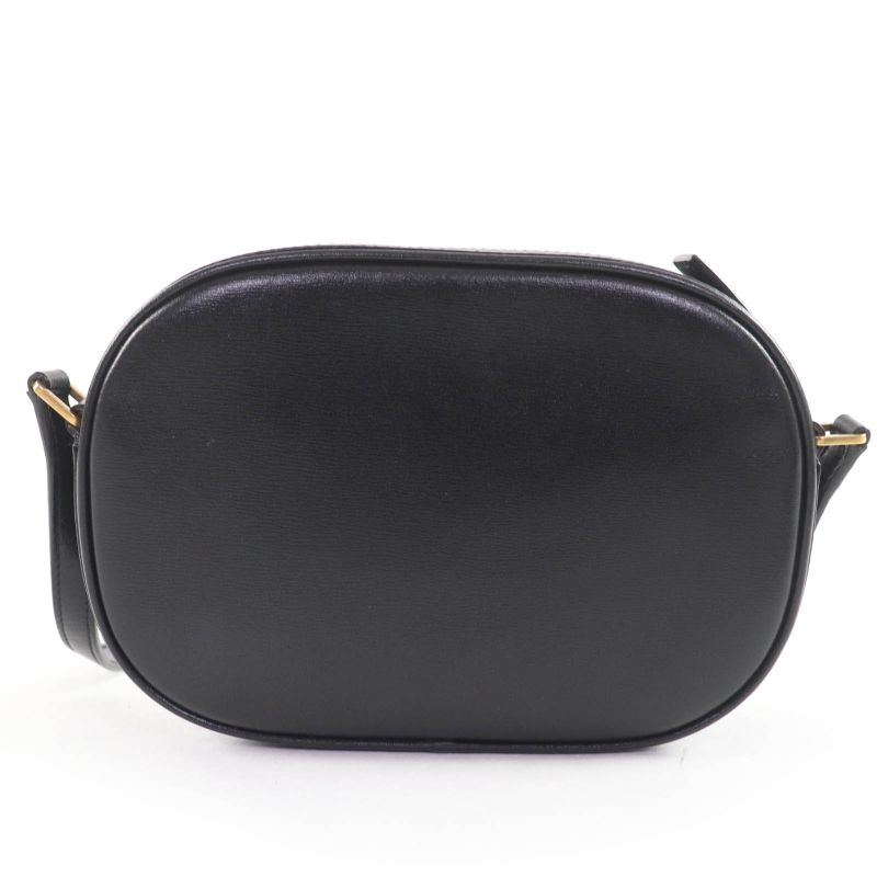 Saint Laurent Paris 582673 YSL Logo Camera Bag Leather Shoulder Bag Black Made