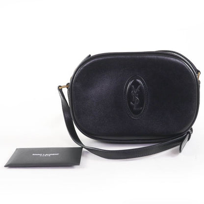 Saint Laurent Paris 582673 YSL Logo Camera Bag Leather Shoulder Bag Black Made