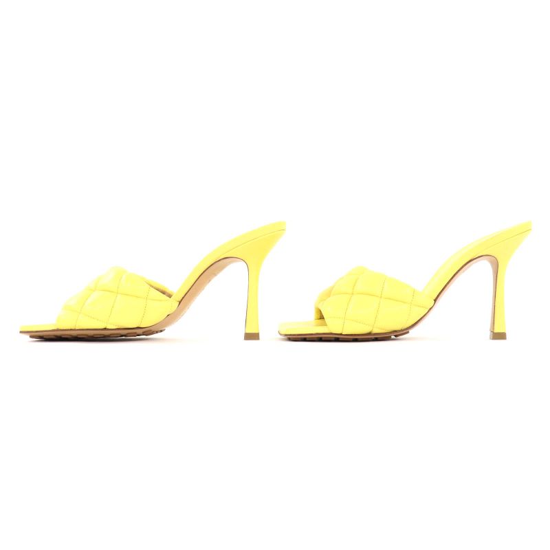 ◇bottega Veneta Bottega Veneta 592015 Quilted Padetto Leather Sandals Mules