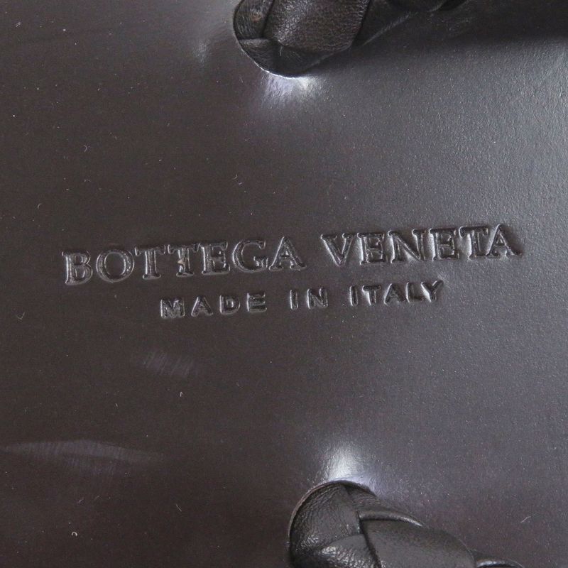 Bottega Veneta Bottega Veneta Leather Intrecciato Thong Sandals Flip Flops Dark