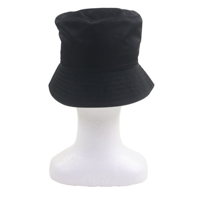 Prada 20SS 2hc137 Re-nylon Hat With Logo Black S Genuine Men Unisex