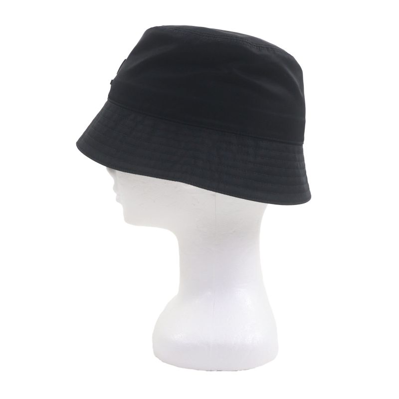 Prada 20SS 2hc137 Re-nylon Hat With Logo Black S Genuine Men Unisex