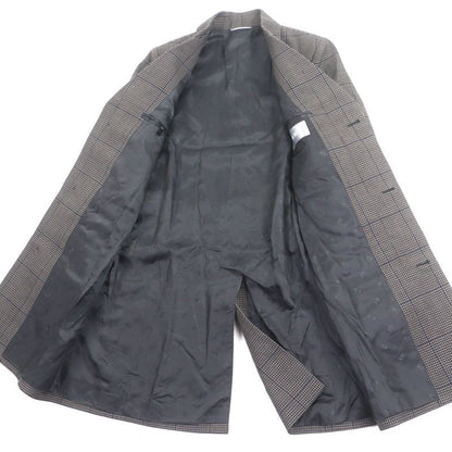 DIOR Homme 293c381b5637 100% Wool Staggered Pattern CD Buckle Belt Winged Coat