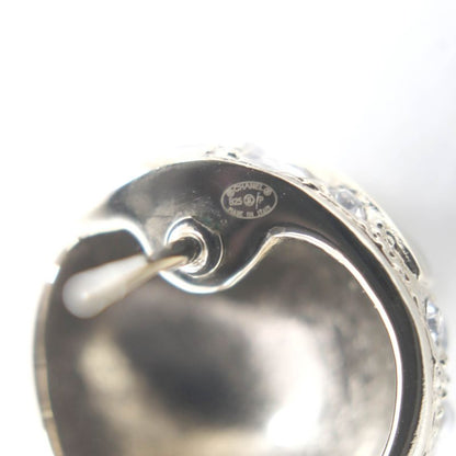 ◇chanel B25P Abf219 Metal Strass Star Heart Motif Bijoux Binaural Ball Earrings