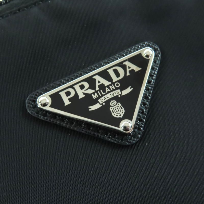 ◇prada 1bg189 2-way Nylon Shoulder Tote Bag With Leather With Triangle Logo