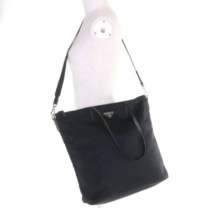 ◇prada 1bg189 2-way Nylon Shoulder Tote Bag With Leather With Triangle Logo