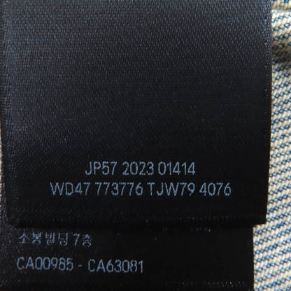 ◇balenciaga 24SS 773776 Hourglass Denim Jacket 100% Cotton Jacket Indigo Blue